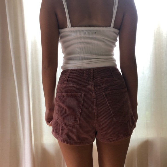 Pink Corduroy Mom Shorts Pac Sun - Picture 3 of 7